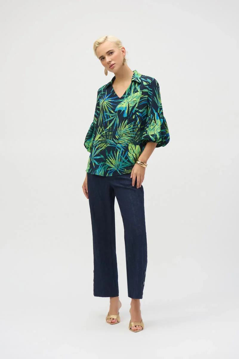Joseph Ribkoff-252073-3316-Tunic-Midnight Blue/Multi