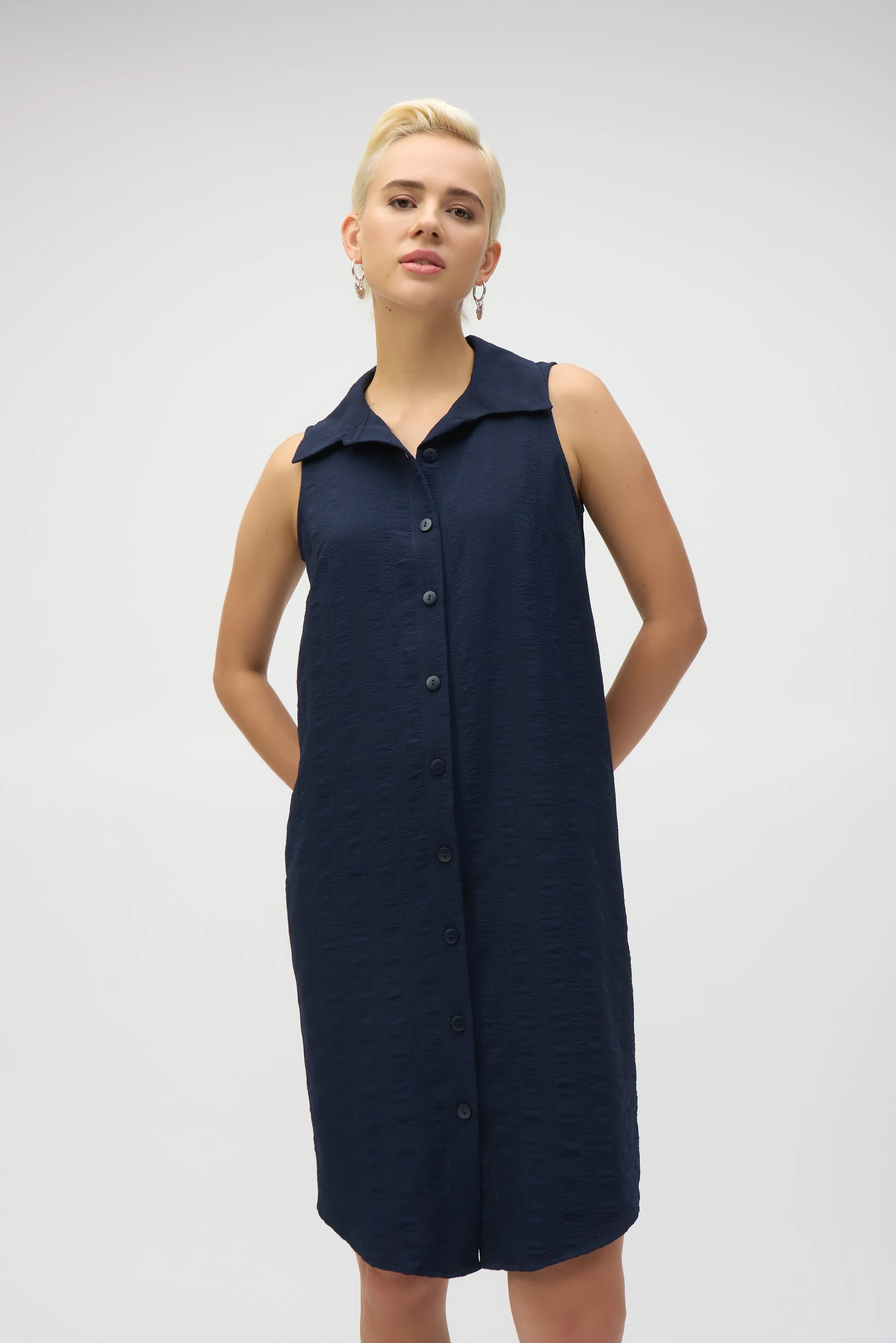Joseph Ribkoff-252173-2166-Dress-Midnight Blue - Image 2