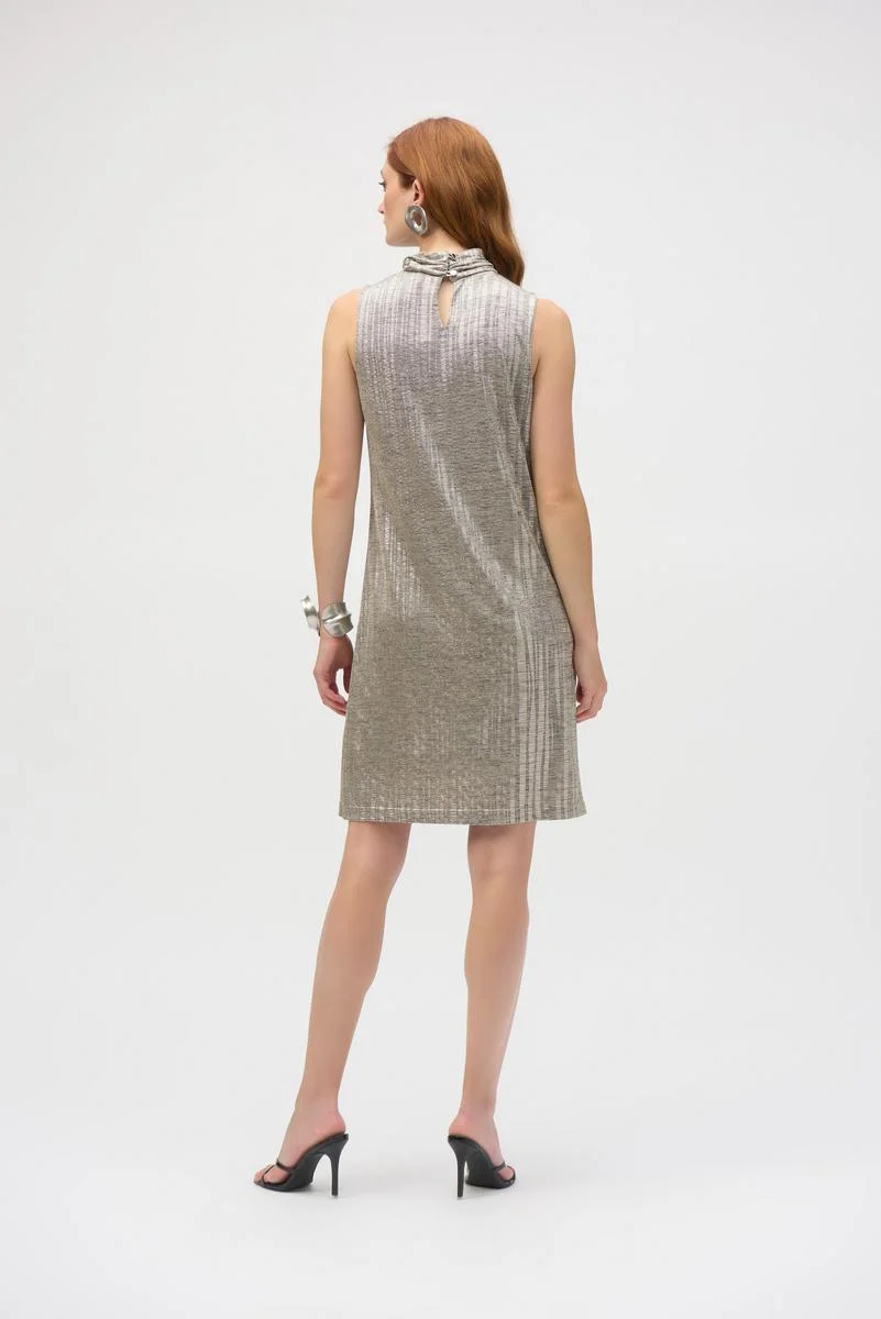 Joseph Ribkoff-252216-784-Dress-Beige/Gold - Image 3