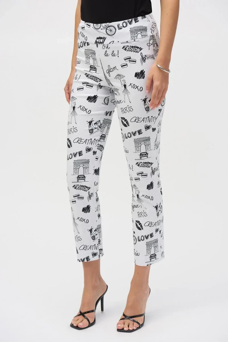 Joseph Ribkoff-252233-1846-Pant-Vanilla/Black - Image 2