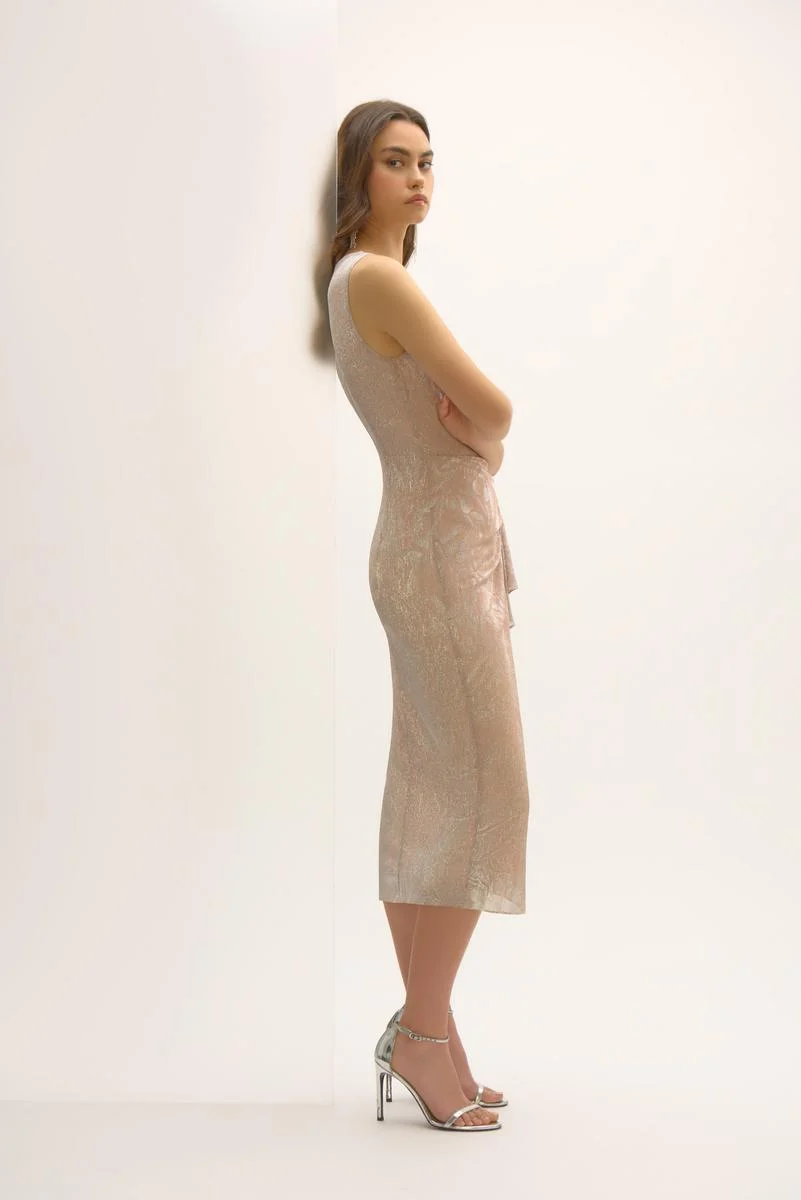 Joseph Ribkoff-252706X-4423-Dress-Quartz/Silver - Image 2