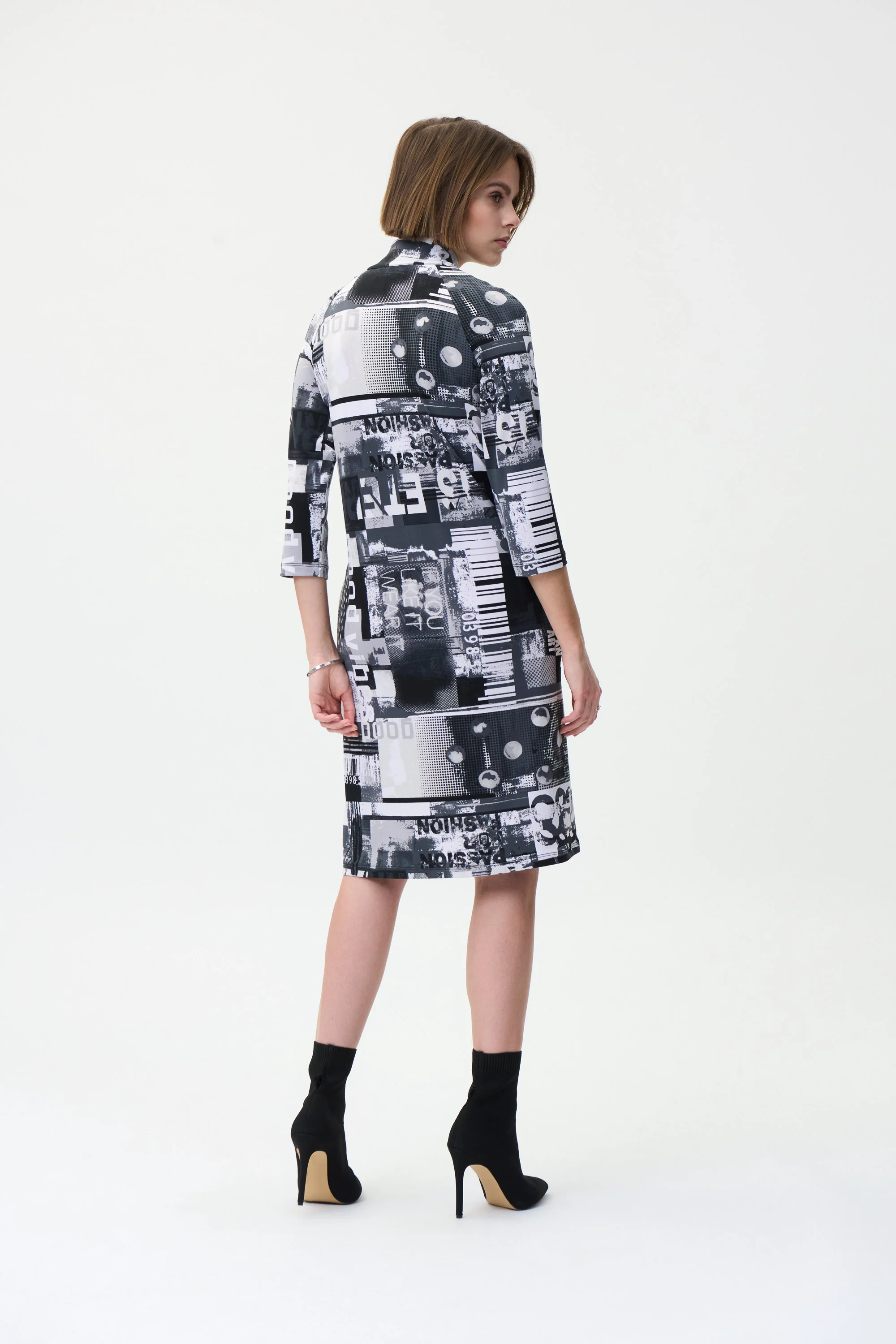 Joseph Ribkoff - Dress - 224225-Black/Multi - Image 3