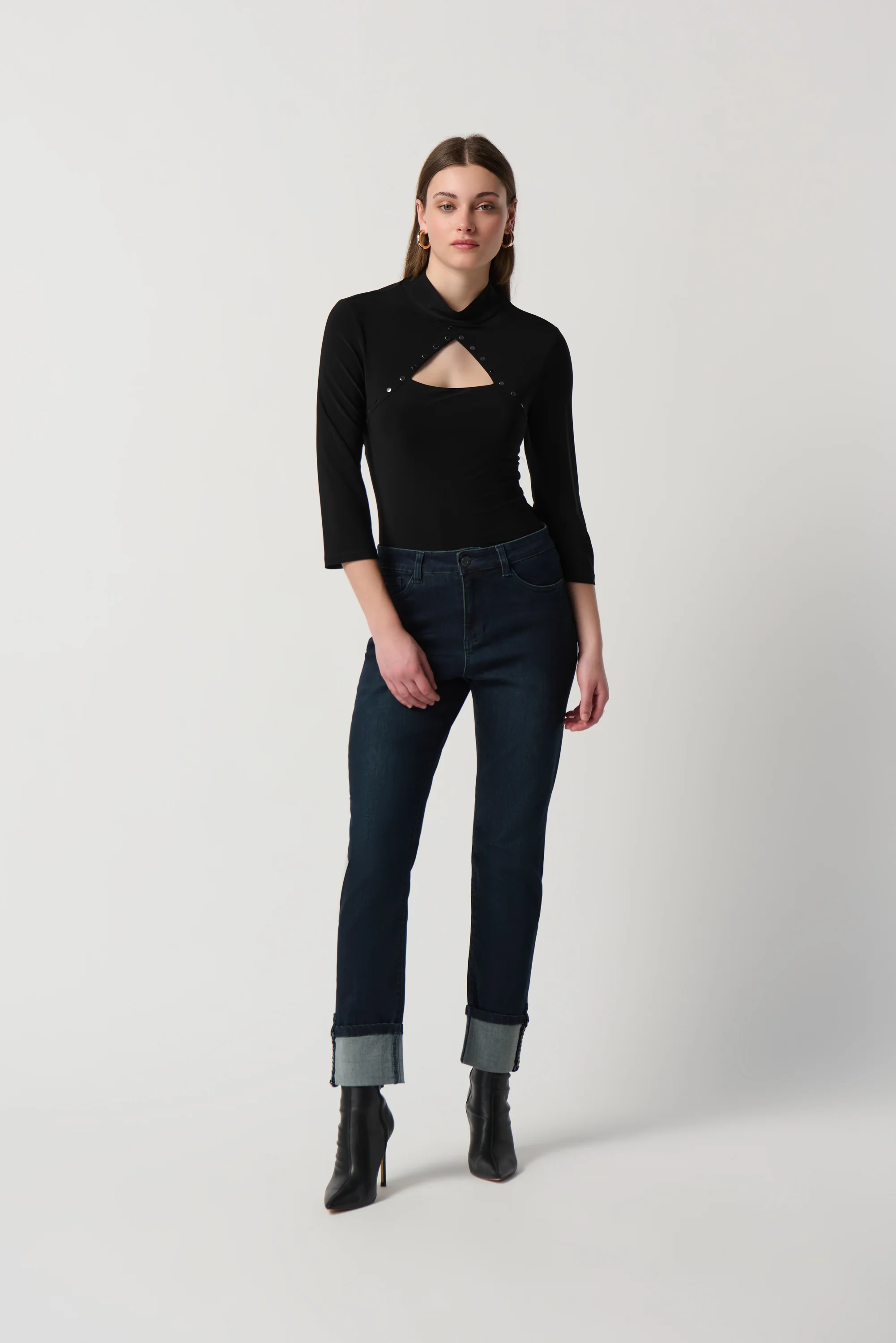 Joseph Ribkoff -234195-Top -Black - Image 3