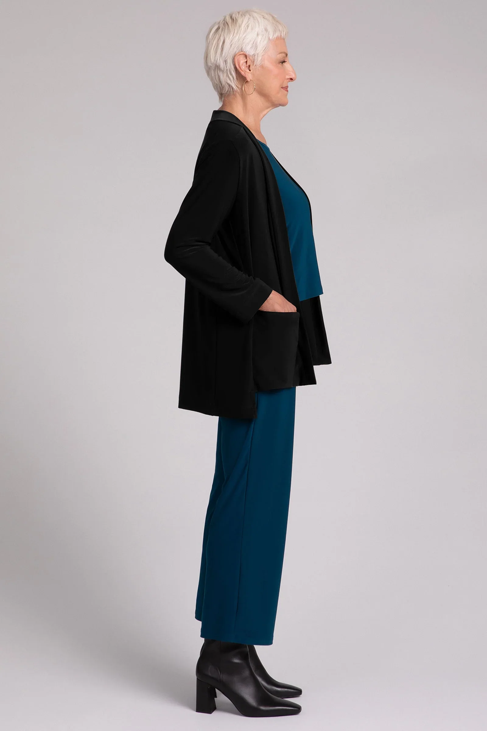Sympli Fall 2024-25163-5-Core Cardigan-Black - Image 4