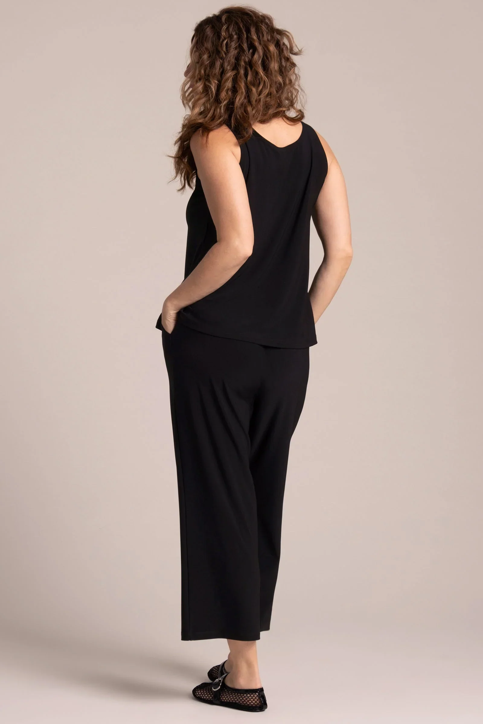 Sympli21120RS-Go To Tank Relax Short-Black - Image 4