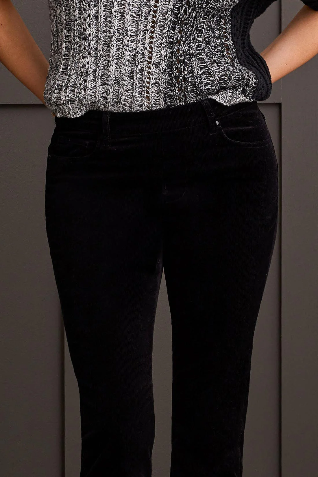 Tribal 1889O/0002-Pull On 5 Pocket Pant-Black - Image 2