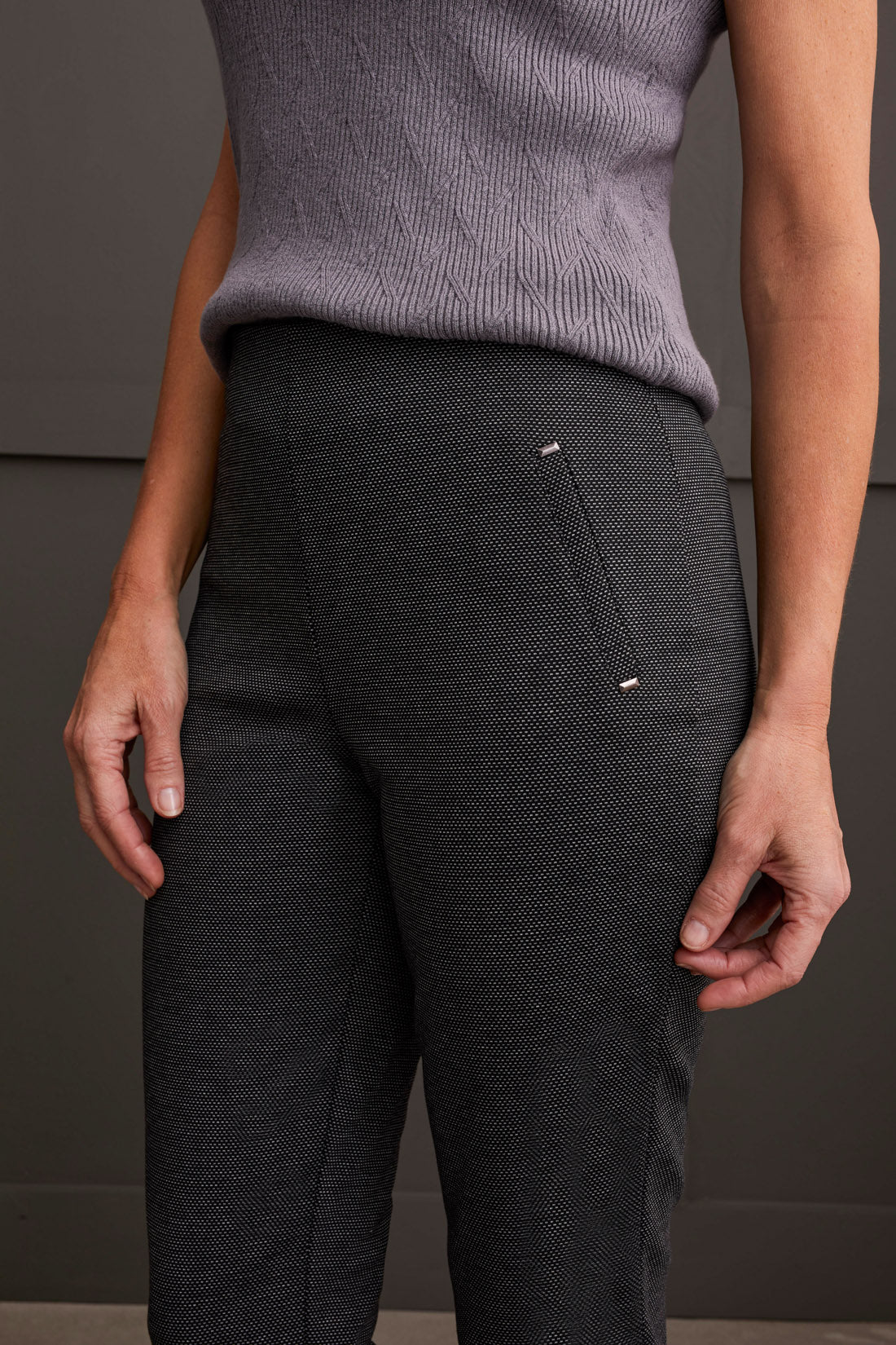 Tribal 1941O/0002-Pull On Ankle Pant-Black - Image 4