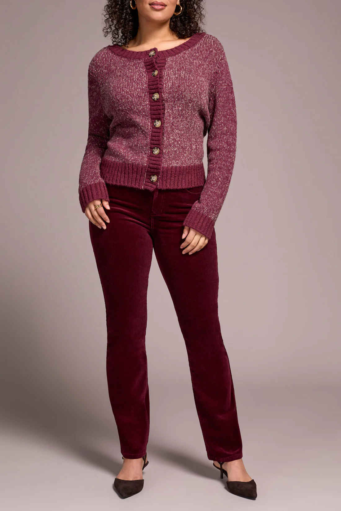 Tribal -2307O-3779-Fly Front 5 Pocket Pant-Bran - Image 3
