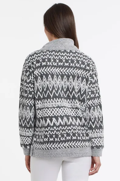 Tribal  1193O/3674- Top/Zipper -White - Image 2