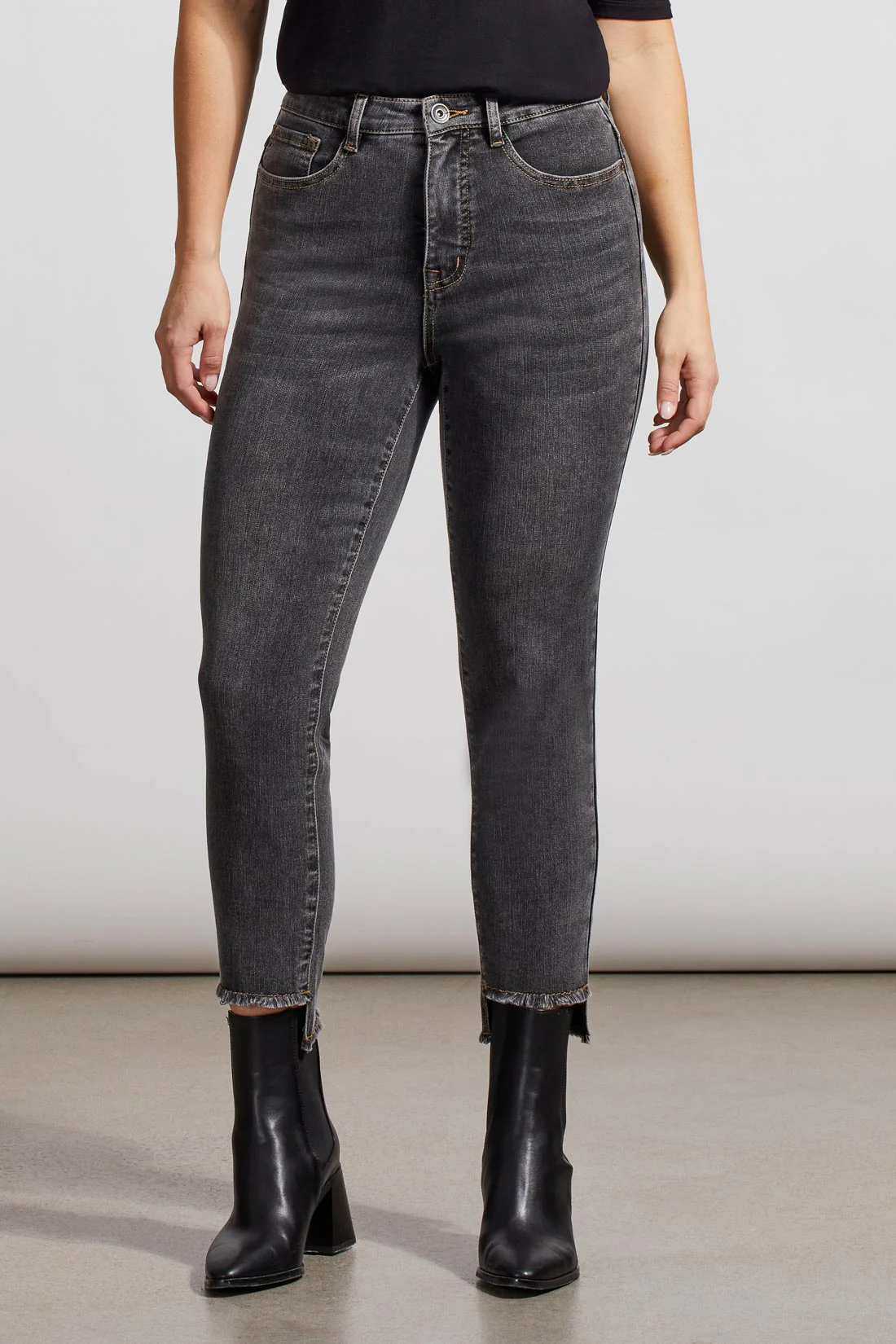 Tribal 7876O/292-Slim Ankle Jean -Thunder Grey - Image 2
