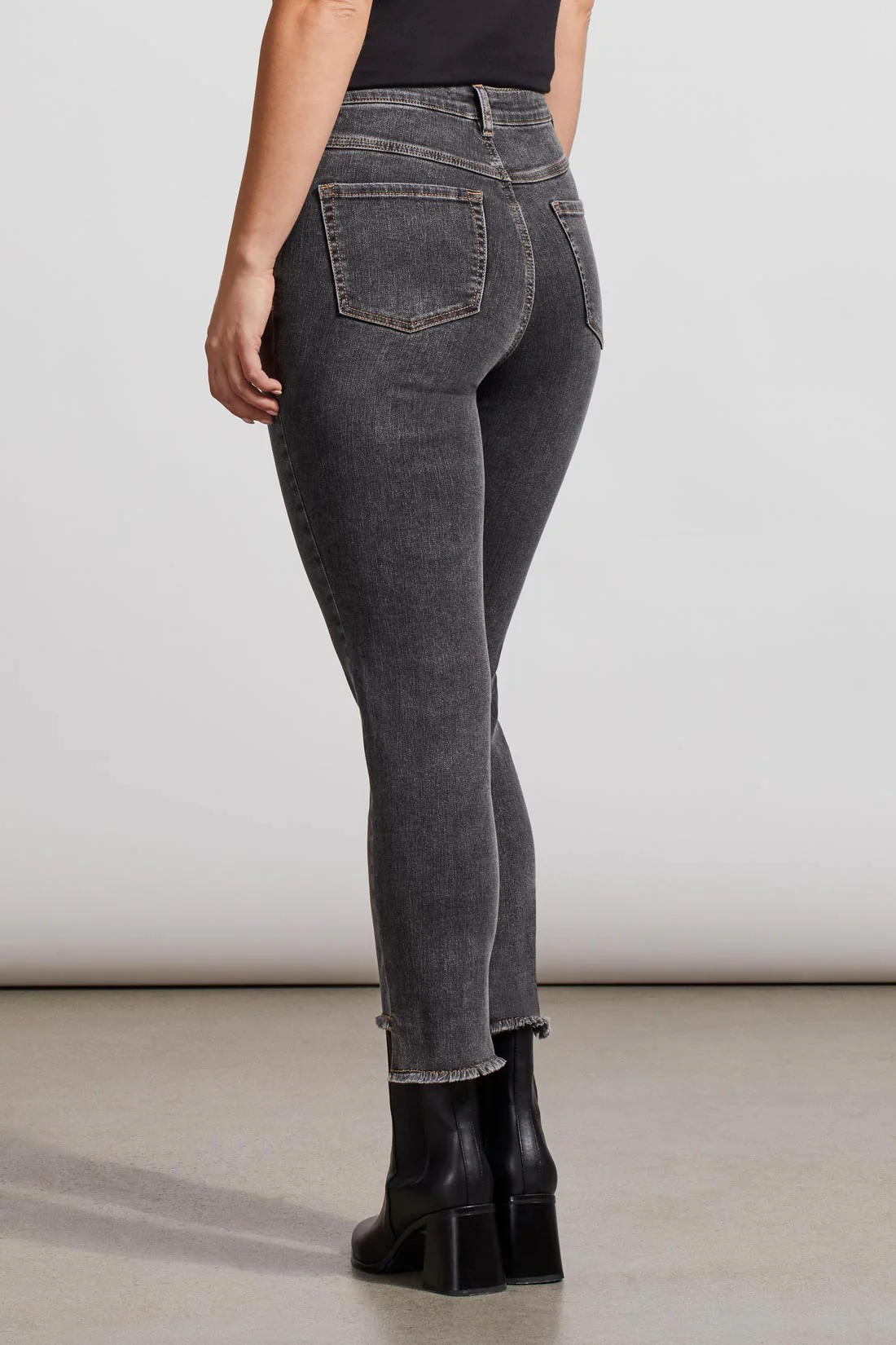 Tribal 7876O/292-Slim Ankle Jean -Thunder Grey - Image 3