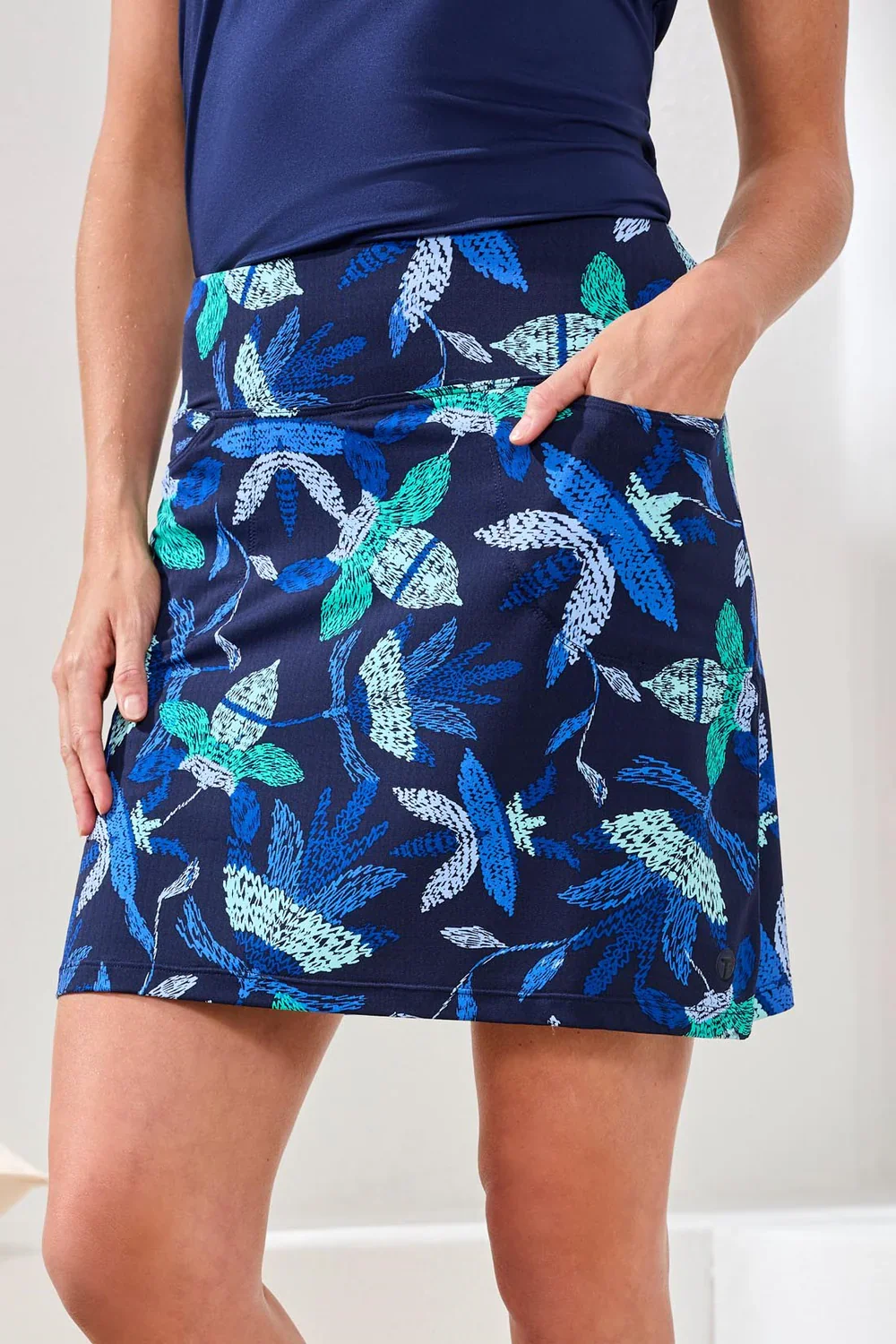 Tribal High Performance Skort-3900O-2773-Blue Surf