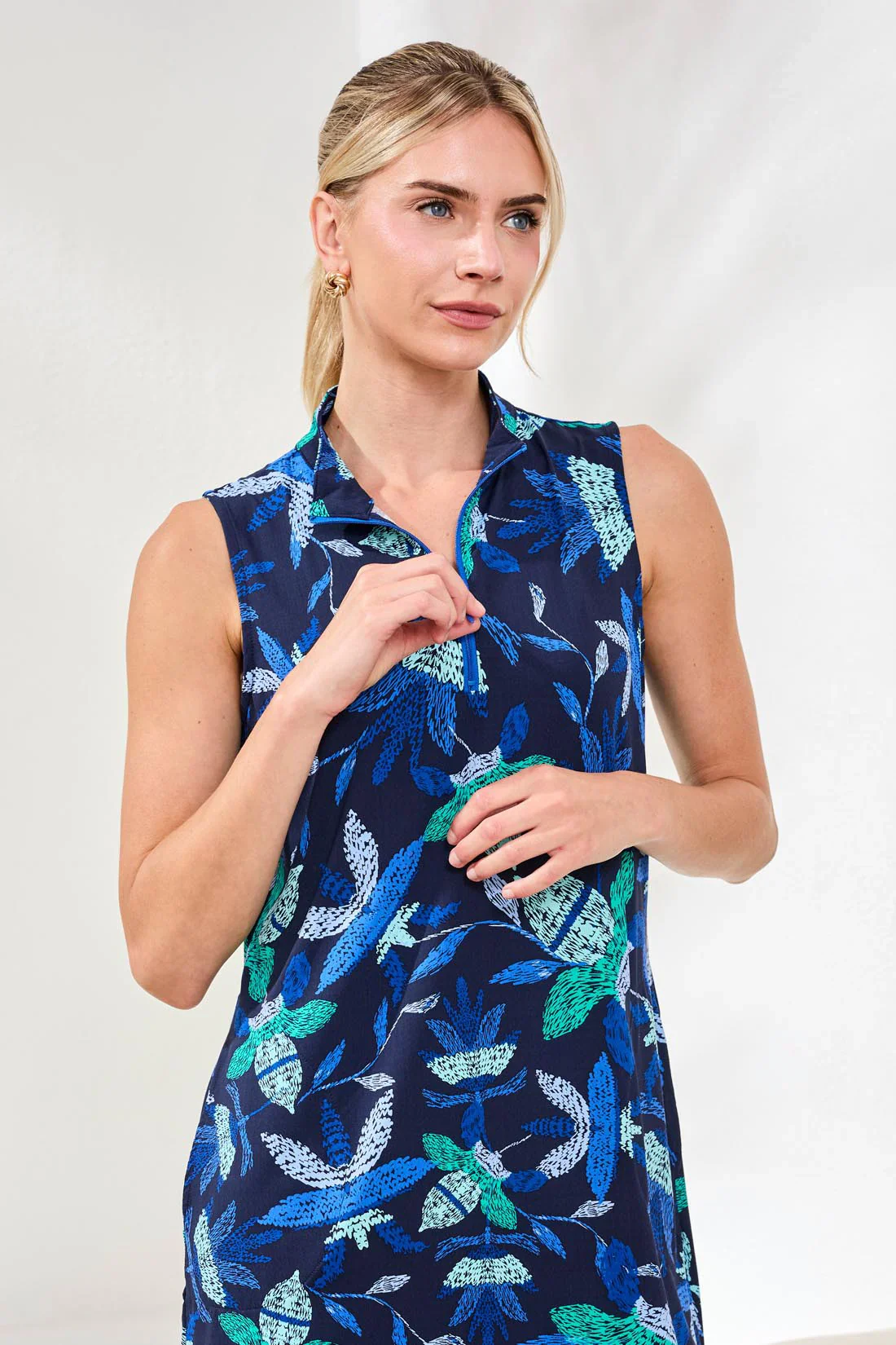 Tribal Performance Dress-1371O-2773-Blue Surf - Image 3