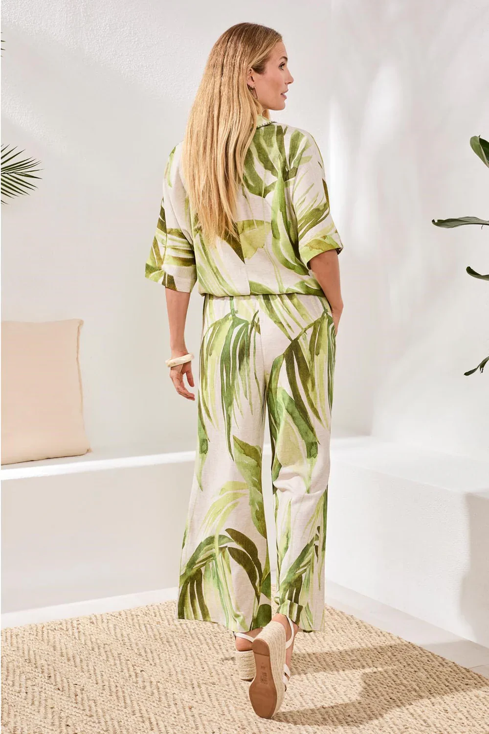 Tribal Pull On Ankle Pant W/Pin Tucks-3070O-0584-Mint Leaf - Image 4