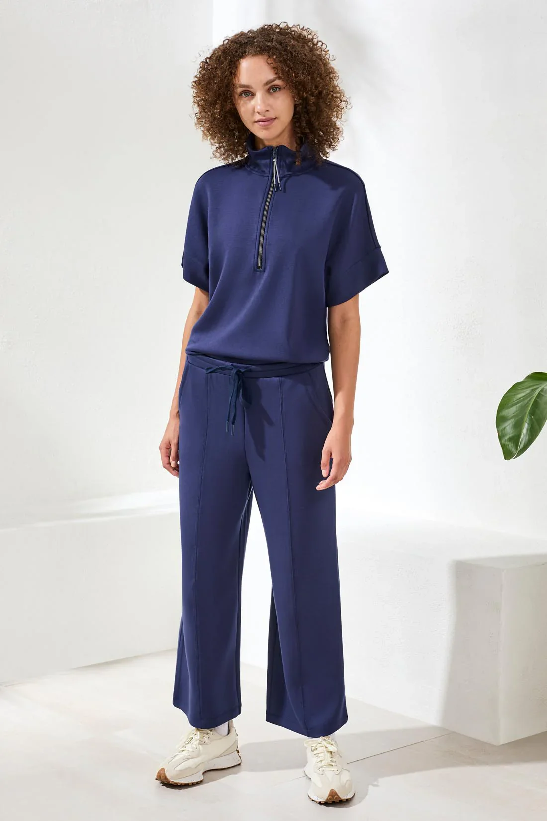 Tribal Pull On Capri W/Drawcord-2447O-3068-Jet Blue