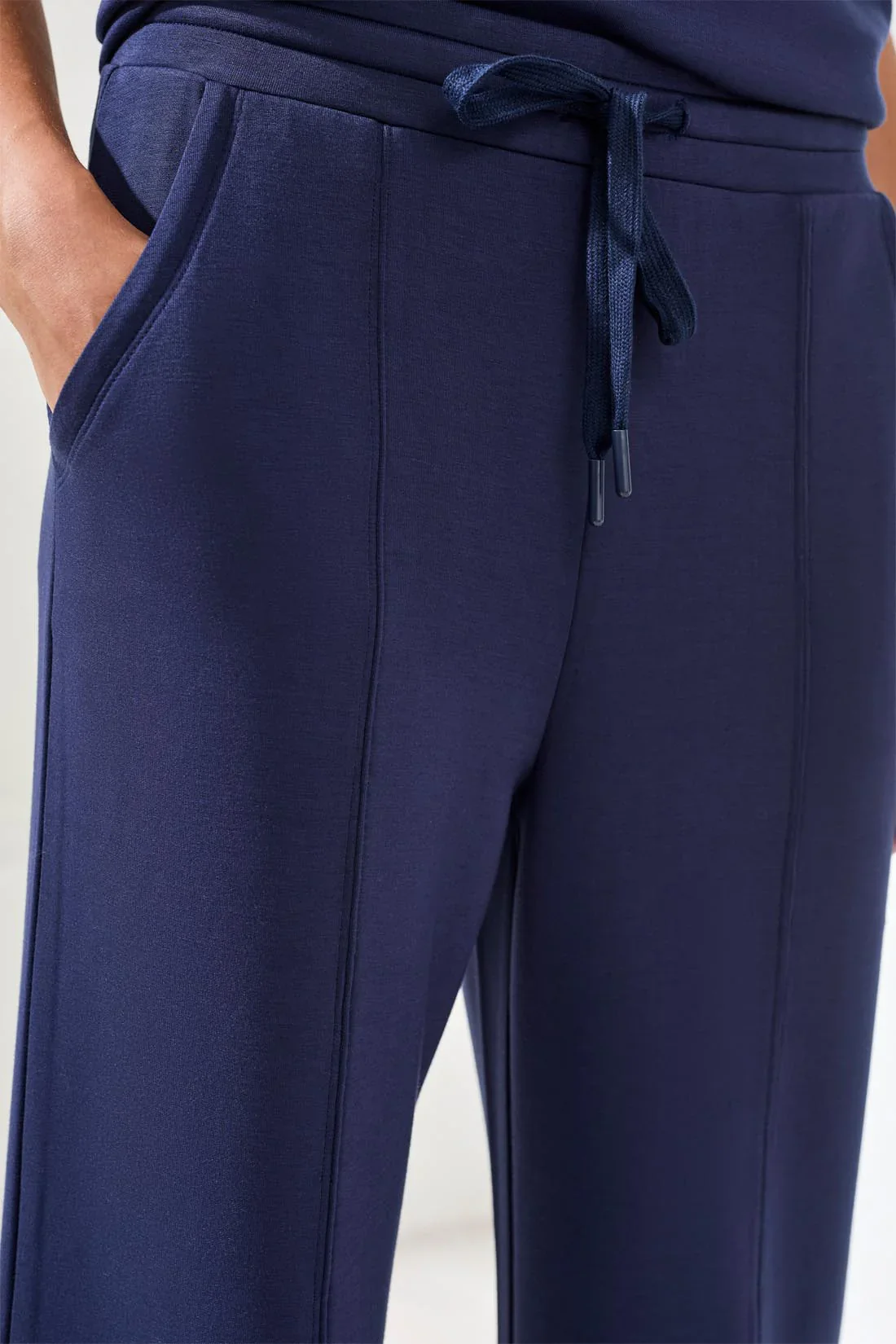 Tribal Pull On Capri W/Drawcord-2447O-3068-Jet Blue - Image 4