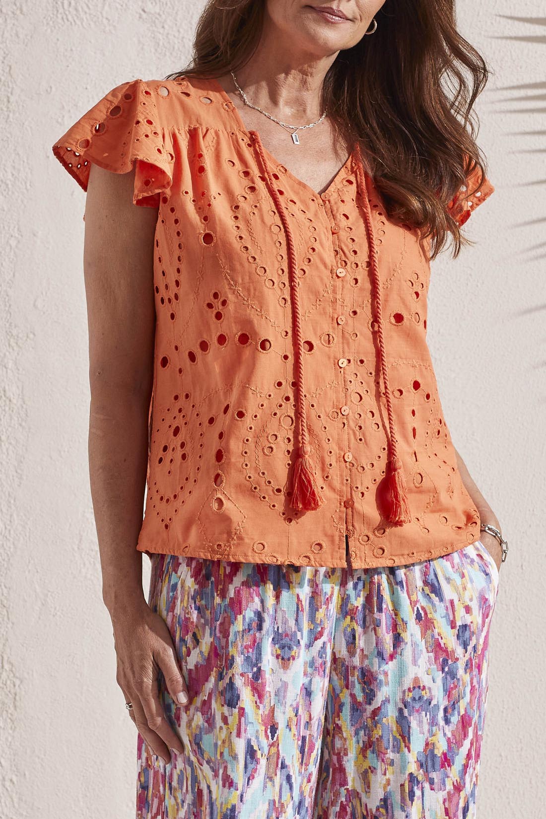 Tribal  1679O/3874-Blouse-Raspberry