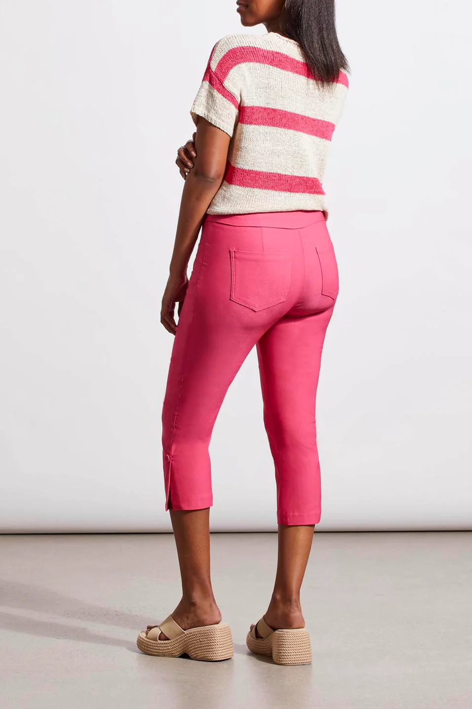 Tribal 1265O-7165-Pull On Capri-Raspberry - Image 4