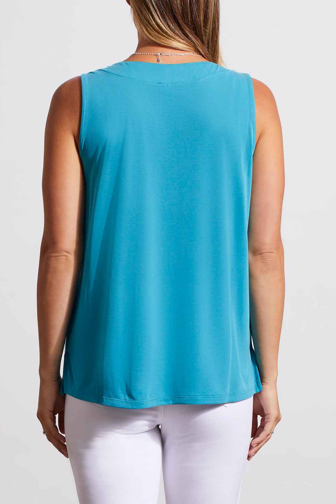 Tribal 1291O-2891-Sleeveless Modal Top-White - Image 4