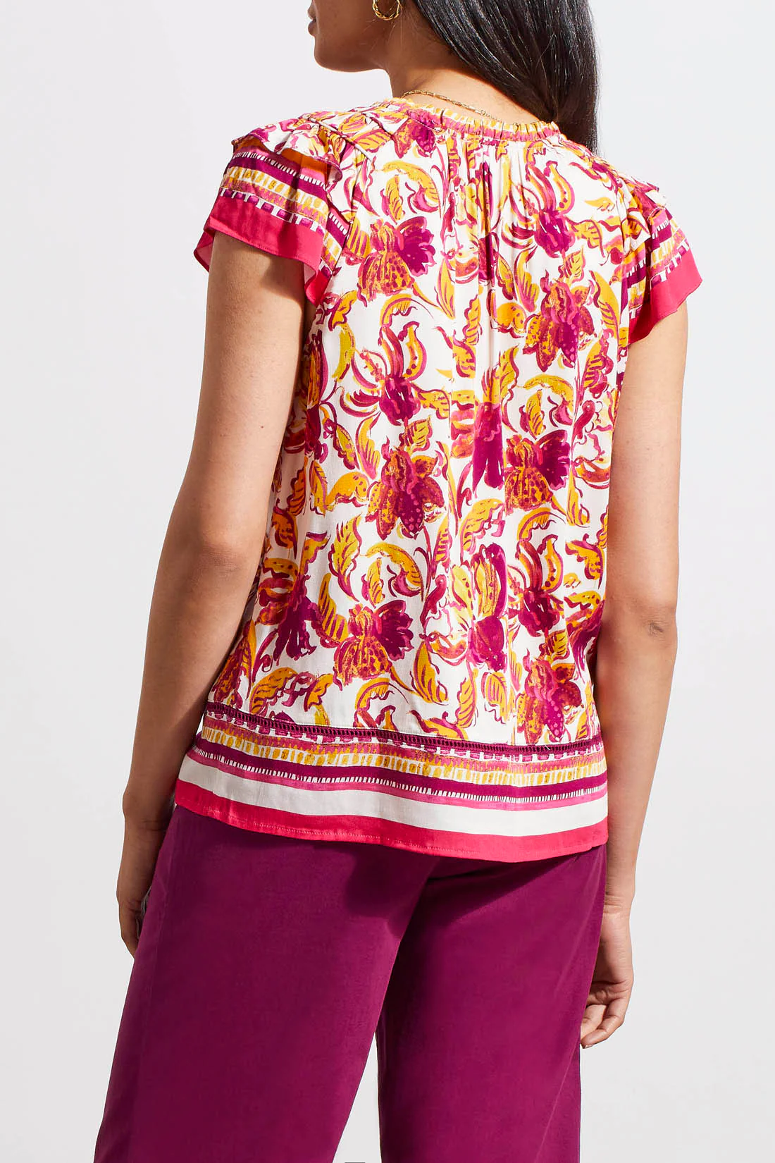 Tribal 5451O/1434-Printed Blouse-Limoncello - Image 4