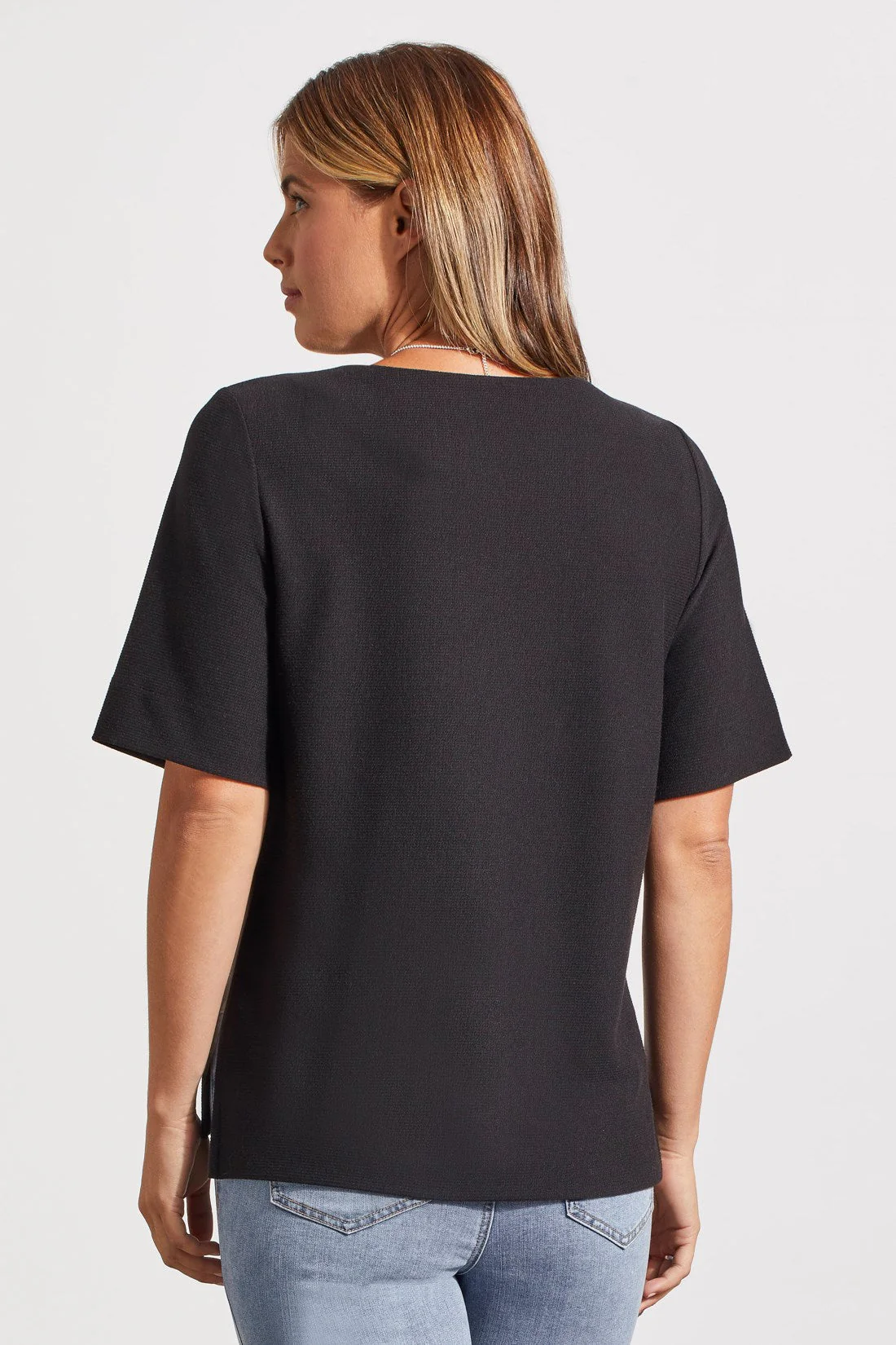 Tribal  5457O-4944-Top W/Side Slits-Black - Image 3