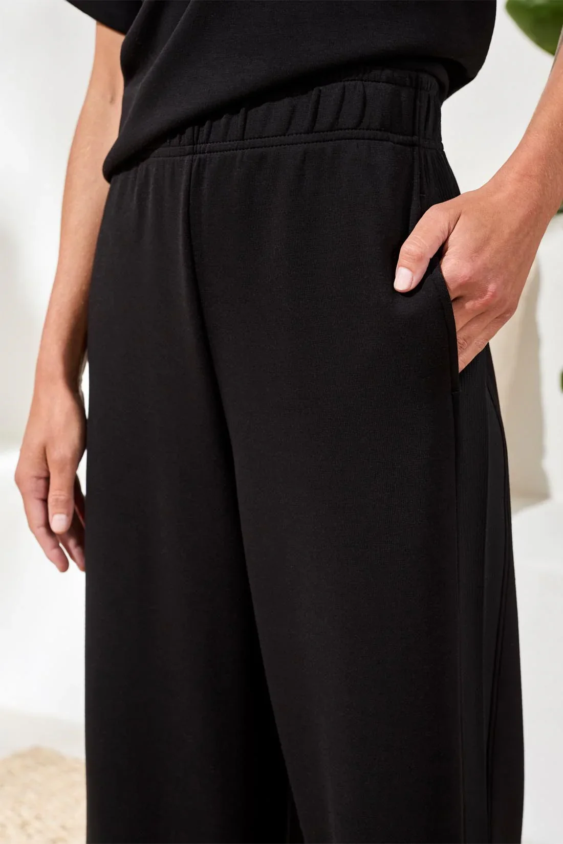 Tribal Techo Lux Pull On Pant-3009O-0002-Black - Image 3